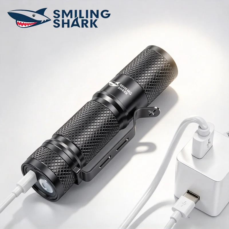 Edc Carry Clip - SMILING SHARK Ultra Güçlü Mini LED
