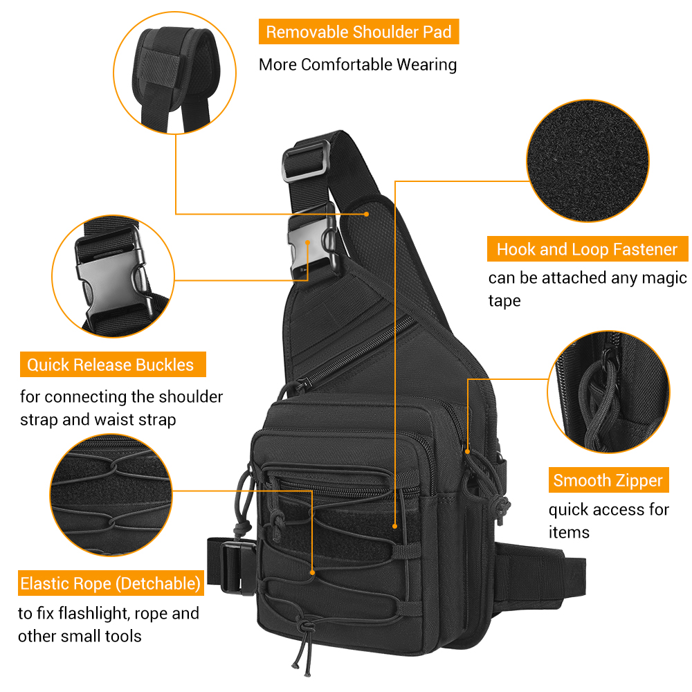 Açık Silah Kılıfı Çanta Gizli  - Edc Concealed Carry Sling Bag incelemesi ve fiyatı